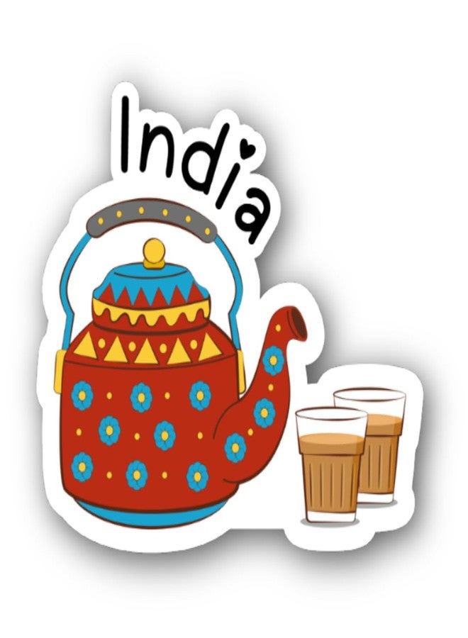 VERYFIRSTTALE India Fridge Magnet Set of 4 | MDF Fridge Magnets | Premium Glossy & Light Weight | India Souvenirs | Indian Fridge Magnets - Image 3